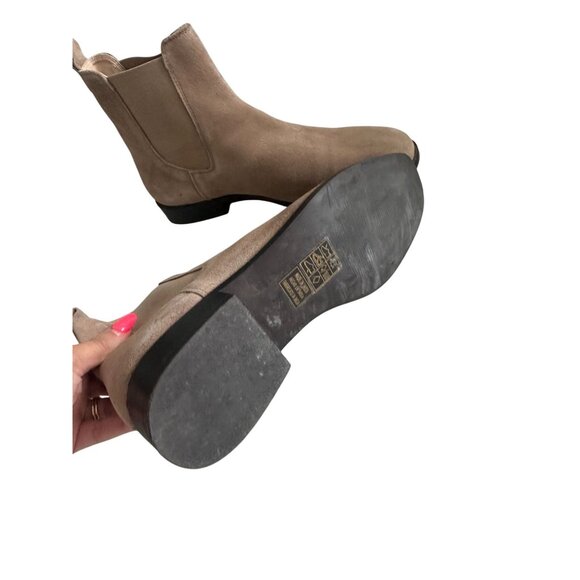 FIND. Tan Suede Flat Ankle Boots Size 8.5 / 39 - Picture 3 of 8